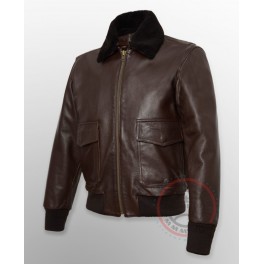 Leather Jacket G-1/AG - Collar "BROWN" Leather Jacket G-1/AG - Collar "BROWN"